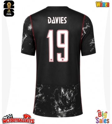 Canada Alphonso Davies #19 Replica Away Stadium Shirt for Women World Cup 2026 Short Sleeve
